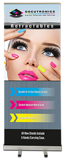 Photo of a Retractable Banner Stand printed at Docutronics